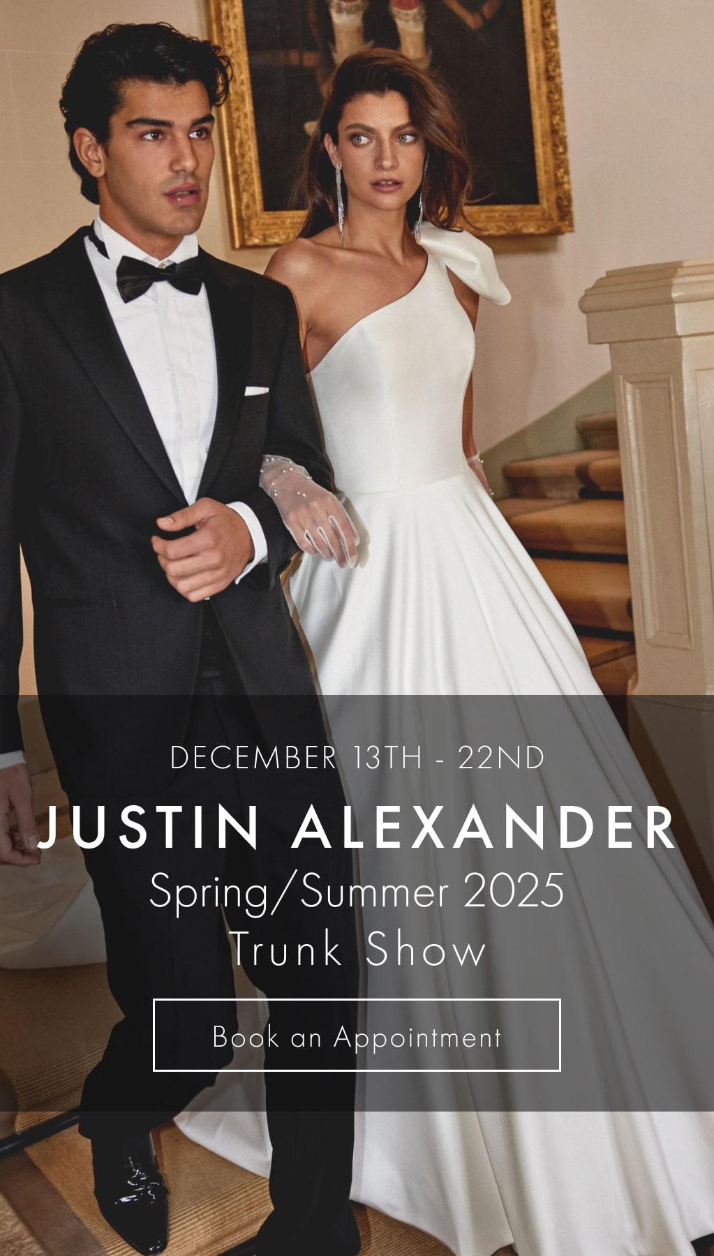 picture promoting Justin Alexander Trunk Show