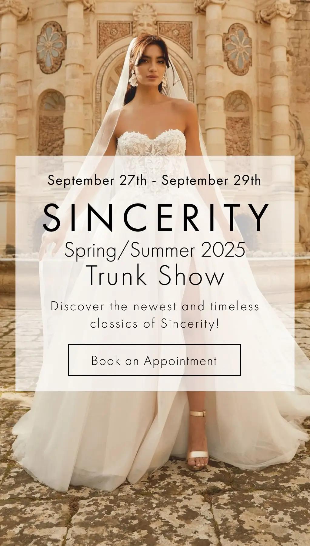 Mobile Sincerity Fall/Winter 2024 Trunk Show Banner